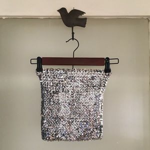 ⚡️Silver Sequin tube